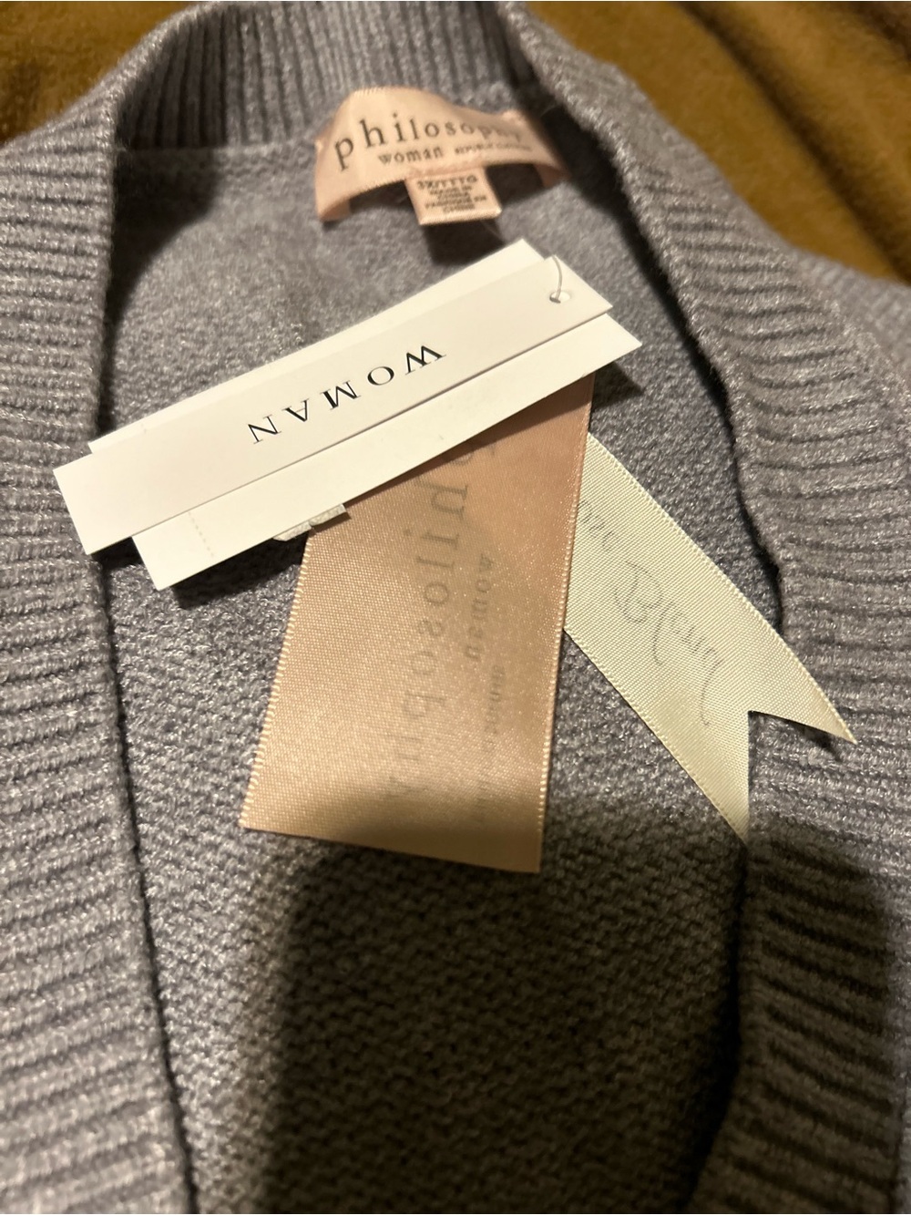 Gray Knit Sweater Top